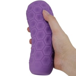 masturbateur pour homme à deux boules violet