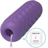 masturbateur pour homme à deux boules violet