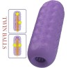 masturbateur pour homme à deux boules violet