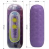 masturbateur pour homme à deux boules violet
