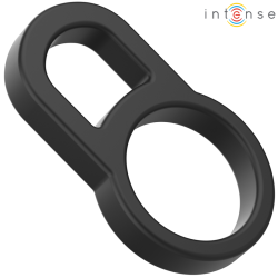 bobby double anneau pénis en silicone noir