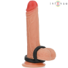 bobby double anneau pénis en silicone noir