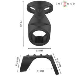 theo anneau pénis double silicone noir modèle 3