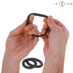 hugh 3 anneaux pénis basiques en silicone noirs