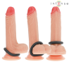 hugh 3 anneaux pénis basiques en silicone noirs