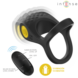 alex vibrateur double anneau pénis 10 vibrations noir