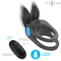 sam vibrateur double anneau pénis 10 vibrations noir
