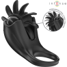 mabel anneau vibrant 10 vibrations avec stimulateur de clitoris noir