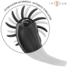 mabel anneau vibrant 10 vibrations avec stimulateur de clitoris noir