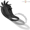 mabel anneau vibrant 10 vibrations avec stimulateur de clitoris noir