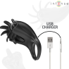 mabel anneau vibrant 10 vibrations avec stimulateur de clitoris noir