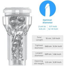 feel pocket stroker cristal par kiiroo transparent