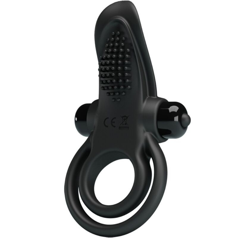 double anneau vibrant + stimulateur de clitoris 10 vibrations noir double anneau vibrant + stimulateur de clitoris 10 vibrations noir