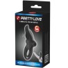 double anneau vibrant + stimulateur de clitoris 10 vibrations noir