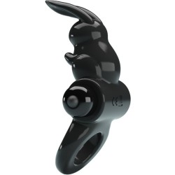 anneau vibrateur excitant rabbit 10 vibrations noir