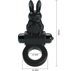 anneau vibrateur excitant rabbit 10 vibrations noir