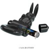 anneau vibrateur excitant rabbit 10 vibrations noir