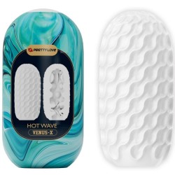 masturbateur pour homme en silicone hot wave blanc