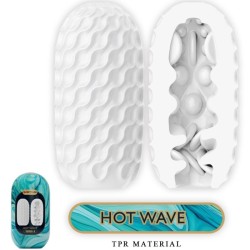 masturbateur pour homme en silicone hot wave blanc