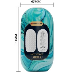 masturbateur pour homme en silicone hot wave blanc