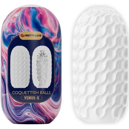 coquettish balls masturbateur homme en silicone blanc