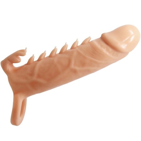 emmit manchon pour pénis + stimulateur de clitoris chair