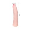 gode en silicone réaliste au toucher de la peau 19 cm couleur aléatoire de la boîte
