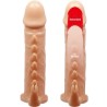 emmit manchon pour pénis + stimulateur de clitoris chair