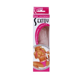 gode en silicone réaliste au toucher de la peau 19 cm couleur aléatoire de la boîte
