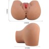 mila vibrateur fesse avec vagin et anus réalistes contrôle de la chair à distance