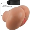 luna vibrateur fessier avec vagin et anus réalistes contrôle de la chair à distance