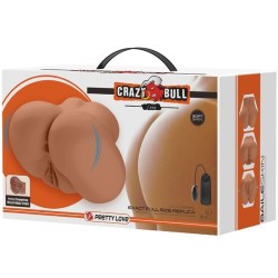 luna vibrateur fessier avec vagin et anus réalistes contrôle de la chair à distance