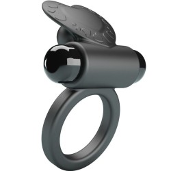 bague vibrante debonaire lapin 10 vibrations noire