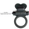 bague vibrante debonaire lapin 10 vibrations noire