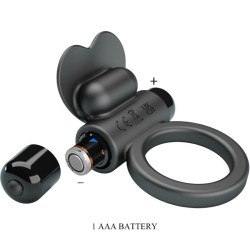 bague vibrante debonaire lapin 10 vibrations noire
