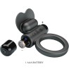 bague vibrante debonaire lapin 10 vibrations noire