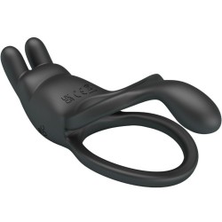 seth double anneau vibrant lapin 7 vibrations noir