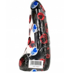 gode réaliste noir doux 20 cm