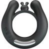 anneau vibrant dahlia + stimulateur de clitoris 12 vibrations noir