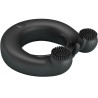anneau vibrant dahlia + stimulateur de clitoris 12 vibrations noir