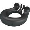 anneau vibrant dahlia + stimulateur de clitoris 12 vibrations noir