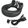 anneau vibrant dahlia + stimulateur de clitoris 12 vibrations noir
