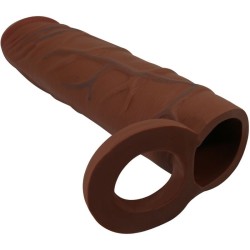 manchon de pénis kaile avec extension de 2,5 cm mulatto