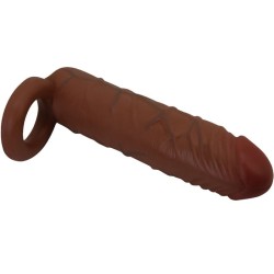manchon de pénis kaile avec extension de 2,5 cm mulatto