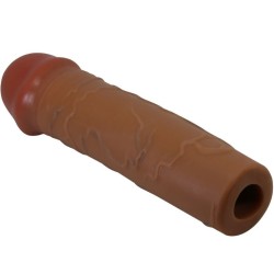 manchon de pénis nile avec extension de 2,5 cm mulâtre