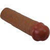 manchon de pénis nile avec extension de 2,5 cm mulâtre