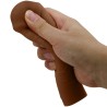 manchon de pénis nile avec extension de 2,5 cm mulâtre