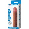 manchon de pénis nile avec extension de 2,5 cm mulâtre