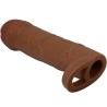 manchon de pénis pour oignon avec extension de 2,5 cm mulatto