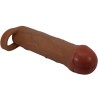 manchon de pénis pour oignon avec extension de 2,5 cm mulatto
